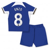 Camiseta Chelsea Enzo Fernandez #8 Primera Equipación para niños 2023-24 manga corta (+ pantalones cortos)